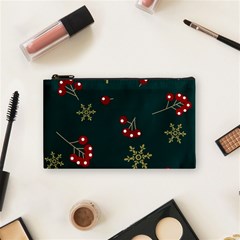 Christmas Festive Season Background Cosmetic Bag (small) by uniart180623