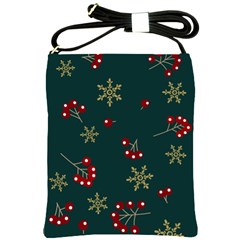 Christmas Festive Season Background Shoulder Sling Bag by uniart180623