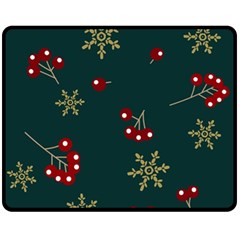 Christmas Festive Season Background Fleece Blanket (medium) by uniart180623