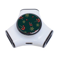 Christmas Festive Season Background 3-port Usb Hub by uniart180623