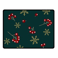 Christmas Festive Season Background Two Sides Fleece Blanket (small) by uniart180623