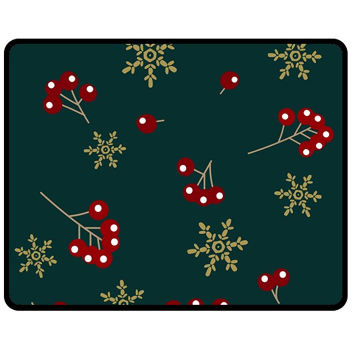 Christmas Festive Season Background Two Sides Fleece Blanket (Medium)