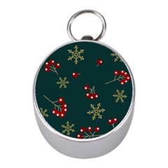 Christmas Festive Season Background Mini Silver Compasses by uniart180623