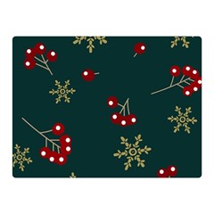 Christmas Festive Season Background Two Sides Premium Plush Fleece Blanket (mini) by uniart180623