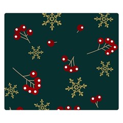 Christmas Festive Season Background Two Sides Premium Plush Fleece Blanket (small) by uniart180623