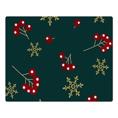 Christmas Festive Season Background Two Sides Premium Plush Fleece Blanket (large) by uniart180623