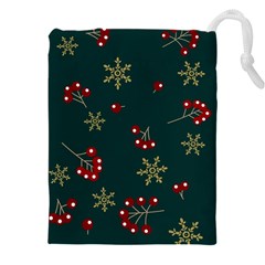 Christmas Festive Season Background Drawstring Pouch (4xl) by uniart180623