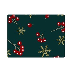 Christmas Festive Season Background Premium Plush Fleece Blanket (mini) by uniart180623