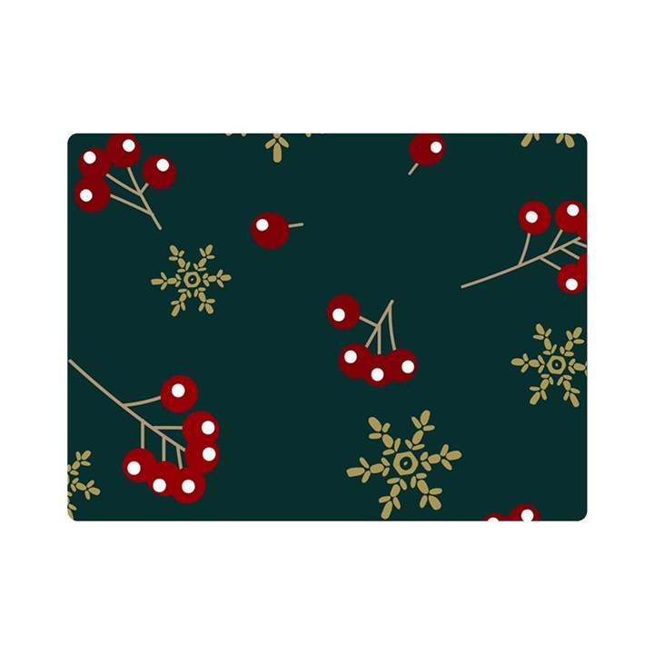 Christmas Festive Season Background Premium Plush Fleece Blanket (Mini)