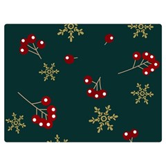 Christmas Festive Season Background Two Sides Premium Plush Fleece Blanket (extra Small) by uniart180623