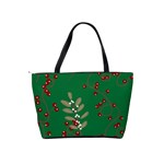 Christmas December Background Classic Shoulder Handbag Back