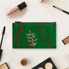 Christmas December Background Cosmetic Bag (small) by uniart180623