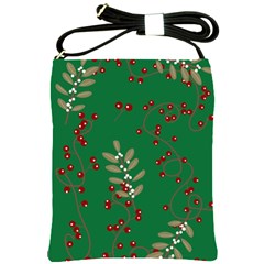 Christmas December Background Shoulder Sling Bag by uniart180623