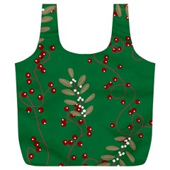 Christmas December Background Full Print Recycle Bag (xl) by uniart180623