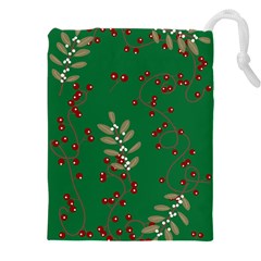 Christmas December Background Drawstring Pouch (5xl) by uniart180623