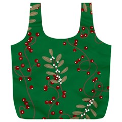 Christmas December Background Full Print Recycle Bag (xxxl) by uniart180623