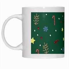 Twigs Christmas Party Pattern White Mug by uniart180623