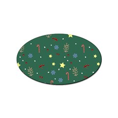 Twigs Christmas Party Pattern Sticker Oval (10 Pack) by uniart180623