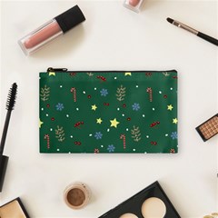 Twigs Christmas Party Pattern Cosmetic Bag (small) by uniart180623