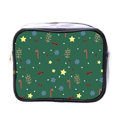 Twigs Christmas Party Pattern Mini Toiletries Bag (one Side) by uniart180623