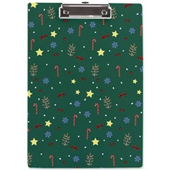 Twigs Christmas Party Pattern A4 Acrylic Clipboard by uniart180623