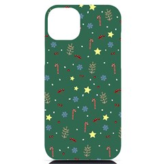 Twigs Christmas Party Pattern Iphone 14 Plus Black Uv Print Case by uniart180623