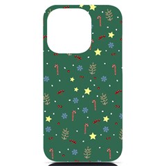 Twigs Christmas Party Pattern Iphone 14 Pro Black Uv Print Case by uniart180623