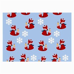 Christmas Background Pattern Large Glasses Cloth by uniart180623