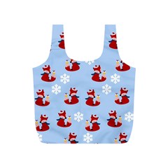 Christmas Background Pattern Full Print Recycle Bag (s) by uniart180623