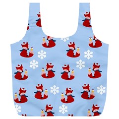 Christmas Background Pattern Full Print Recycle Bag (xl) by uniart180623