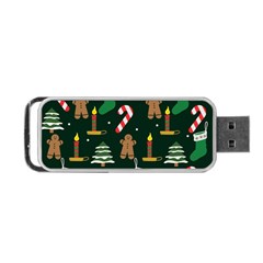 Pattern Christmas Gift Portable Usb Flash (one Side) by uniart180623