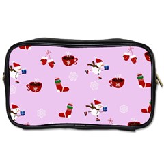 Christmas Xmas Background Design Pattern Toiletries Bag (two Sides) by uniart180623