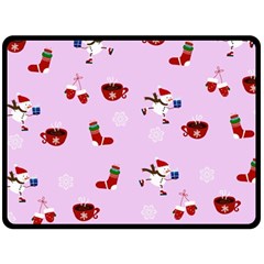 Christmas Xmas Background Design Pattern Fleece Blanket (large) by uniart180623