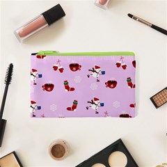 Christmas Xmas Background Design Pattern Cosmetic Bag (xs) by uniart180623