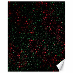 Confetti Star Dot Christmas Canvas 11  X 14  by uniart180623