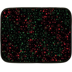 Confetti Star Dot Christmas Two Sides Fleece Blanket (mini) by uniart180623