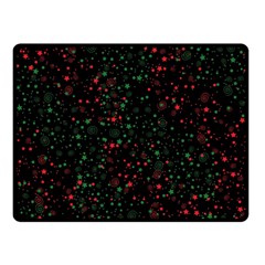 Confetti Star Dot Christmas Two Sides Fleece Blanket (small) by uniart180623