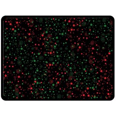 Confetti Star Dot Christmas Two Sides Fleece Blanket (large) by uniart180623