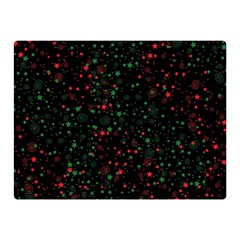 Confetti Star Dot Christmas Two Sides Premium Plush Fleece Blanket (mini) by uniart180623