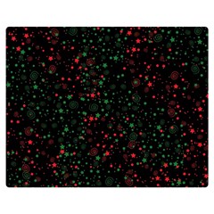 Confetti Star Dot Christmas Two Sides Premium Plush Fleece Blanket (medium) by uniart180623