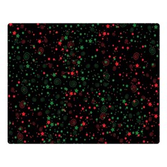 Confetti Star Dot Christmas Two Sides Premium Plush Fleece Blanket (large) by uniart180623