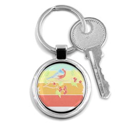 Bird Lover T- Shirtbird T- Shirt (30) Key Chain (round) by EnriqueJohnson