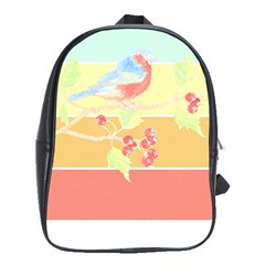 Bird Lover T- Shirtbird T- Shirt (30) School Bag (xl) by EnriqueJohnson