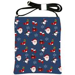 Christmas Background Design Pattern Shoulder Sling Bag by uniart180623