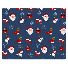 Christmas Background Design Pattern Premium Plush Fleece Blanket (medium) by uniart180623