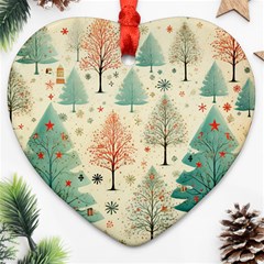 Christmas Tree Ornament (heart) by uniart180623