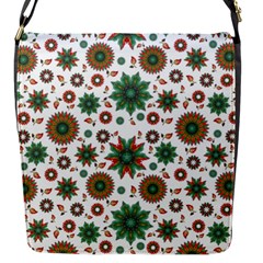 Pattern Abstract Seamless Flap Closure Messenger Bag (s) by uniart180623