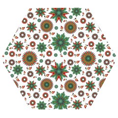 Pattern Abstract Seamless Wooden Puzzle Hexagon