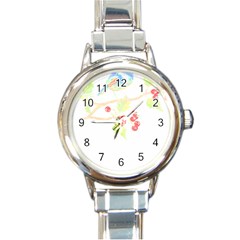 Bird Lover T- Shirtbird T- Shirt (35) Round Italian Charm Watch