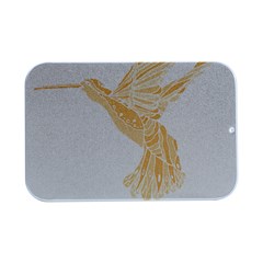 Bird Lover T- Shirtbird T- Shirt (36) Open Lid Metal Box (silver)  